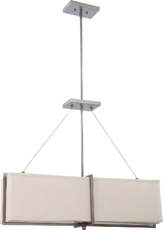 Nuvo Lighting 60-4485 Logan Collection Four Light Hanging Pendant Chandelier in Hazel Bronze Finish Nuvo Lighting 60-4485 Logan Collection Four Light Hanging Pendant Chandelier in Hazel Bronze Finish