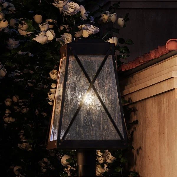 Industrial Pendant Lighting for Machine ShopsUHP1056 English Country Outdoor Post/Pier Light, 21-3/4"H x 10-1/2"W, Olde Bronze, Saint Paul Collection