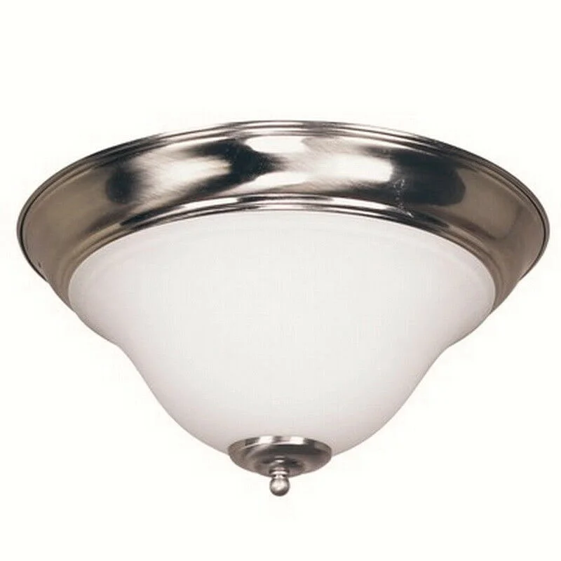 Trans Globe Lighting 4149708-LED BN Two Light Flush Ceiling Fixture in Brushed Nickel Finish Trans Globe Lighting 4149708-LED BN Two Light Flush Ceiling Fixture in Brushed Nickel Finish