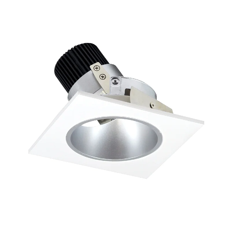 Solar - Powered String Lights for Energy - Saving BackyardsNora Lighting NIO-4SD27QHZMPW 4" Iolite LED Square Adjustable Reflector With Round Aperture, 10-Degree Optic, 800lm / 12W, 2700K - Haze Reflector / Matte Powder White Flange