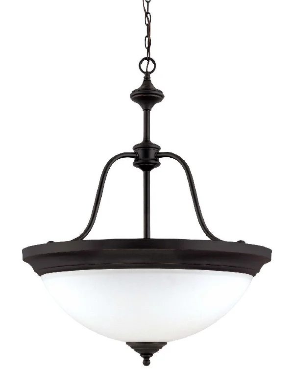 Nuvo Lighting 60-2431 Glenwood Collection Three Light Energy Star Rated Fluorescent Hanging Pendant Chandelier in Sudbury Bronze Finish Nuvo Lighting 60-2431 Glenwood Collection Three Light Energy Star Rated Fluorescent Hanging Pendant Chandelier in Sudbury Bronze Finish