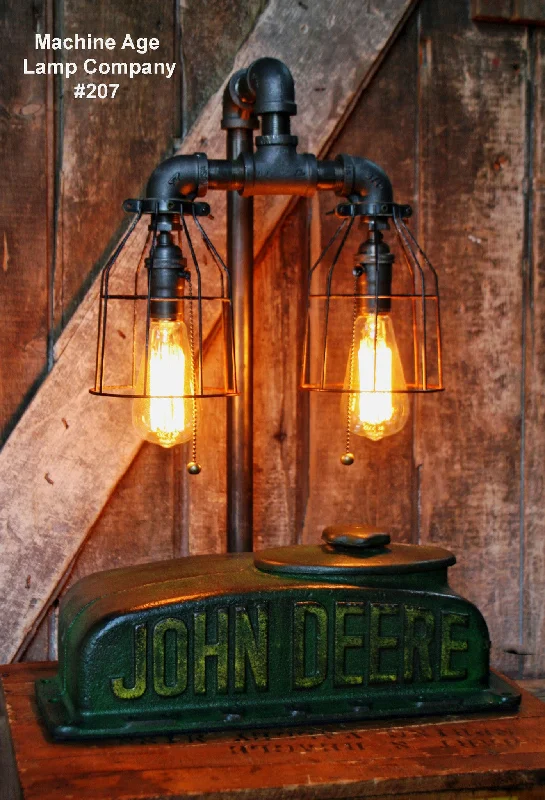 Industrial Lighting for Furniture FactoriesSteampunk Industrial Lamp, Antique John Deere Farm Tractor B - #207 - sold Industrial Lighting for Furniture FactoriesSteampunk Industrial Lamp, Antique John Deere Farm Tractor B - #207 - sold