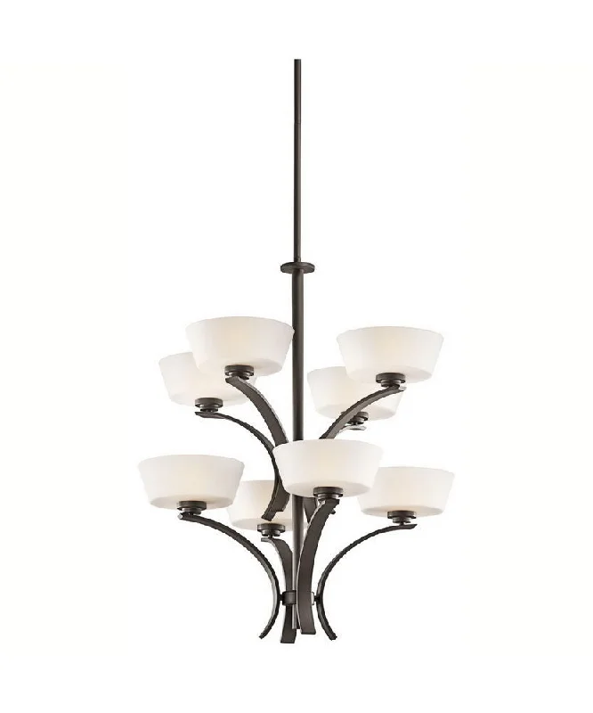 Aztec 34979 by Kichler Lighting Rise Collection Eight Light Hanging Chandelier in Olde Bronze Finish