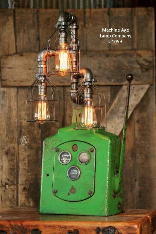 Dust - Resistant Industrial Lighting for Dirty WorkspacesSteampunk lamp, Industrial Machine Age Lamp, Antique John Deere Dash - #1059 Dust - Resistant Industrial Lighting for Dirty WorkspacesSteampunk lamp, Industrial Machine Age Lamp, Antique John Deere Dash - #1059