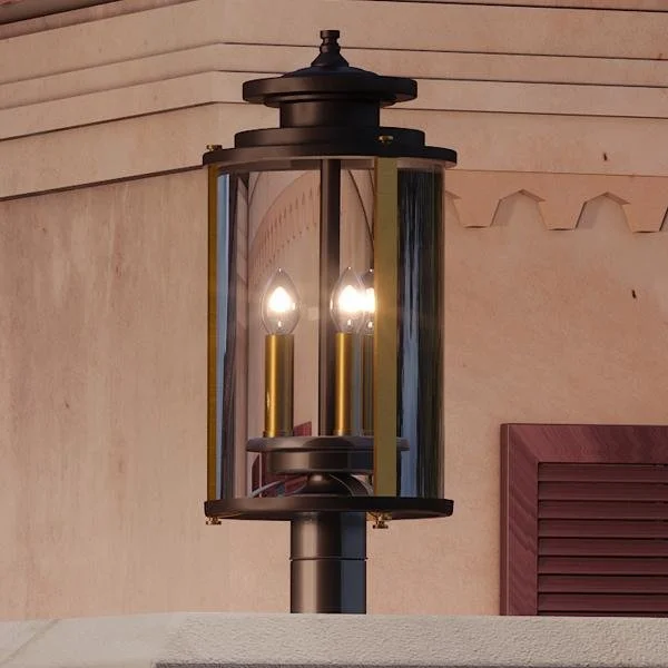 Industrial Lighting for Textile MillsUHP1122 Rustic Outdoor Post/Pier Light, 22.63"H x 9.88"W, Olde Bronze Finish, Plymouth Collection Industrial Lighting for Textile MillsUHP1122 Rustic Outdoor Post/Pier Light, 22.63"H x 9.88"W, Olde Bronze Finish, Plymouth Collection