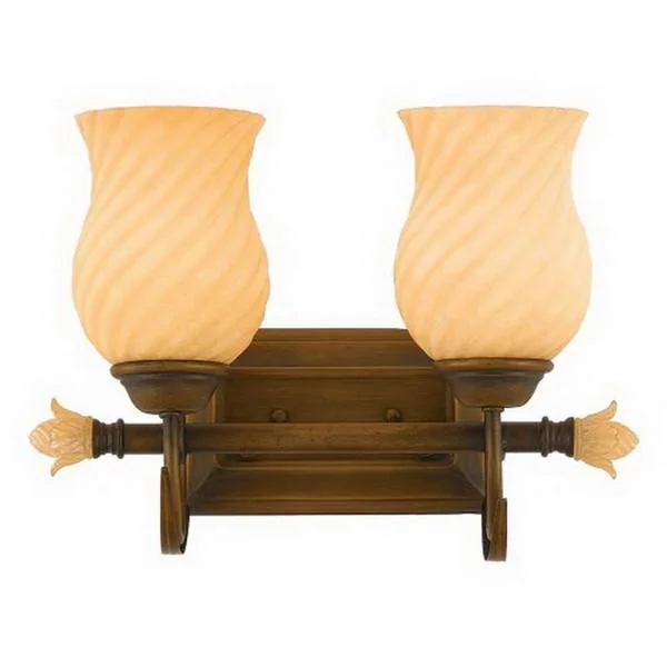 Quoizel Lighting JE8602EA Two Light Jenise Collection Bath Vanity Wall Mount in Estate Gold Finish Quoizel Lighting JE8602EA Two Light Jenise Collection Bath Vanity Wall Mount in Estate Gold Finish