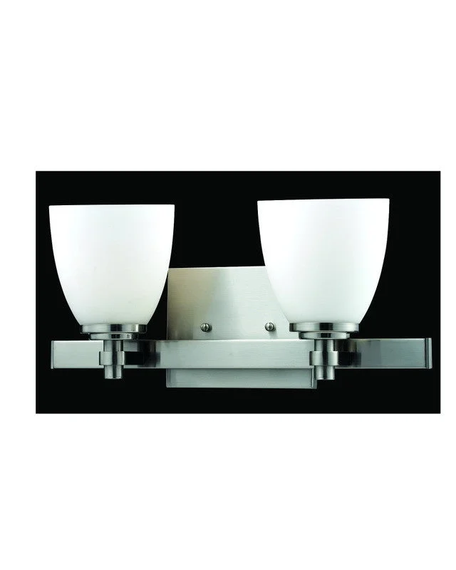 Z-Lite Lighting 1902-2V-BN Two Light Bath Vanity Wall Fixture in Brushed Nickel Finish Z-Lite Lighting 1902-2V-BN Two Light Bath Vanity Wall Fixture in Brushed Nickel Finish