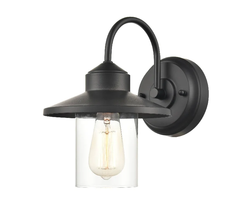 Industrial Lighting for Automotive Manufacturing PlantsOutdoor Wall Sconce - Powder Coat Black - Clear Glass - 10in. Extension - E26 Medium Base Industrial Lighting for Automotive Manufacturing PlantsOutdoor Wall Sconce - Powder Coat Black - Clear Glass - 10in. Extension - E26 Medium Base