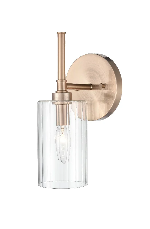 Industrial Lighting for Chemical PlantsChastine Wall Sconce - Modern Gold - Clear Beveled Glass - 5.5in. Extension - E26 Medium Base Industrial Lighting for Chemical PlantsChastine Wall Sconce - Modern Gold - Clear Beveled Glass - 5.5in. Extension - E26 Medium Base