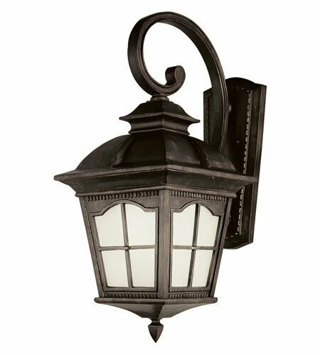 Trans Globe Lighting PL-45424AR-LED Chesapeake Collection One Light Exterior Outdoor Wall Lantern in Antique Rust Finish Trans Globe Lighting PL-45424AR-LED Chesapeake Collection One Light Exterior Outdoor Wall Lantern in Antique Rust Finish