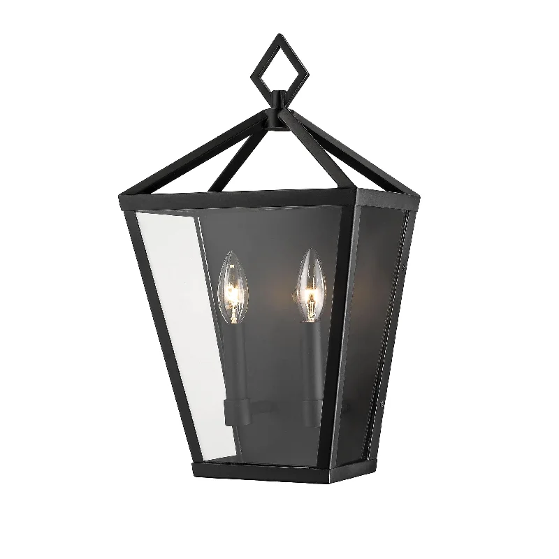 Low - Bay Industrial Lighting Fixtures for Small FactoriesArnold Outdoor Wall Sconce - Powder Coat Black - Clear Glass - 6.5in. Extension - E12 Candelabra Base Low - Bay Industrial Lighting Fixtures for Small FactoriesArnold Outdoor Wall Sconce - Powder Coat Black - Clear Glass - 6.5in. Extension - E12 Candelabra Base