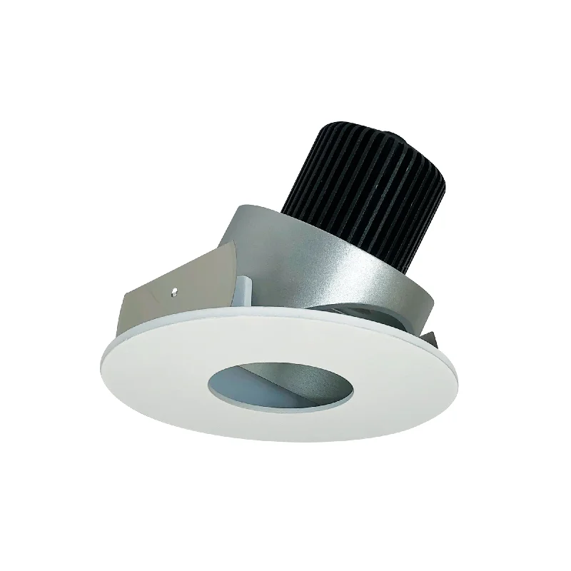 String Lights for Nursery Room DecorNora Lighting NIO-4RPHA50XHZMPW 4" Iolite LED Round Adjustable Pinhole, 800lm / 14W, 5000K - Haze Pinhole / Matte Powder White Flange