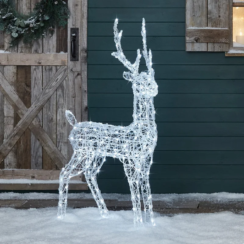 String Lights for Nursery Room Decor1.2m Swinsty Acrylic Stag Light Up Reindeer