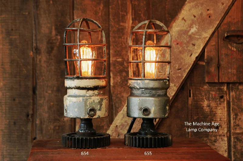 Industrial Emergency Lighting for Safety in FactoriesSteampunk Industrial Lamp, Lighthouse Explosion Proof Light #654 / #655 - SOLD Industrial Emergency Lighting for Safety in FactoriesSteampunk Industrial Lamp, Lighthouse Explosion Proof Light #654 / #655 - SOLD