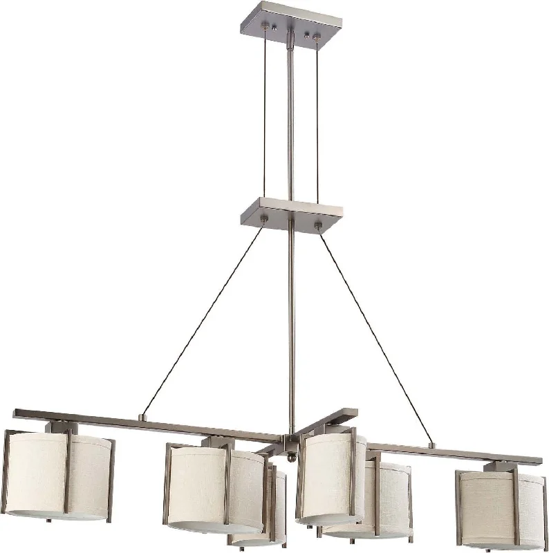 Nuvo Lighting 60-4461 Portia Collection Six Light Hanging Pendant Chandelier in Hazel Bronze Finish Nuvo Lighting 60-4461 Portia Collection Six Light Hanging Pendant Chandelier in Hazel Bronze Finish