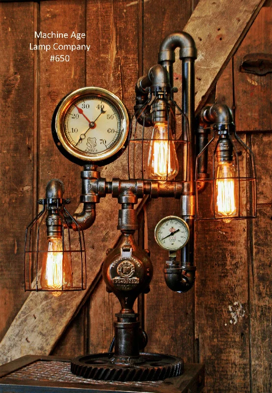 Explosion - Proof Industrial Lighting for Hazardous LocationsSteampunk Industrial Steam Gauge Lamp, #650 sold Explosion - Proof Industrial Lighting for Hazardous LocationsSteampunk Industrial Steam Gauge Lamp, #650 sold