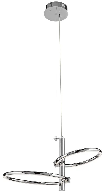 Elan by Kichler Lighting 83088 Moku Collection LED Hanging Pendant Chandelier in Polished Chrome Finish Elan by Kichler Lighting 83088 Moku Collection LED Hanging Pendant Chandelier in Polished Chrome Finish