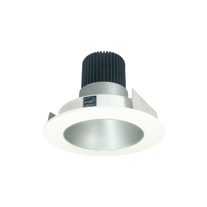 Battery - Operated String Lights for Indoor UseNora Lighting NIO-4RNDC50XHZMPW 4" Iolite LED Round Reflector, 800lm / 14W, 5000K - Haze Reflector / Matte Powder White Flange