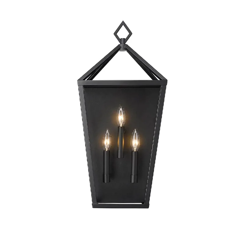 Industrial Area Lighting for Large Open SpacesArnold Outdoor Wall Sconce - Powder Coat Black - Clear Glass - 6.5in Extension - E26 Medium Base Industrial Area Lighting for Large Open SpacesArnold Outdoor Wall Sconce - Powder Coat Black - Clear Glass - 6.5in Extension - E26 Medium Base