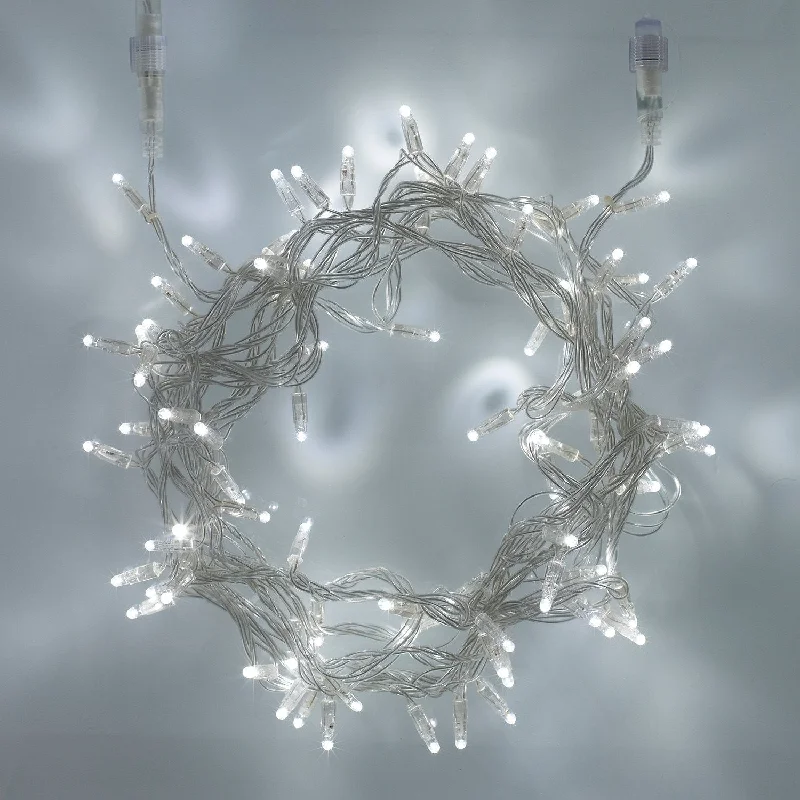 String Lights for Balcony DecorationCore Connect 80m 800 White Connectable Fairy Lights Clear Cable