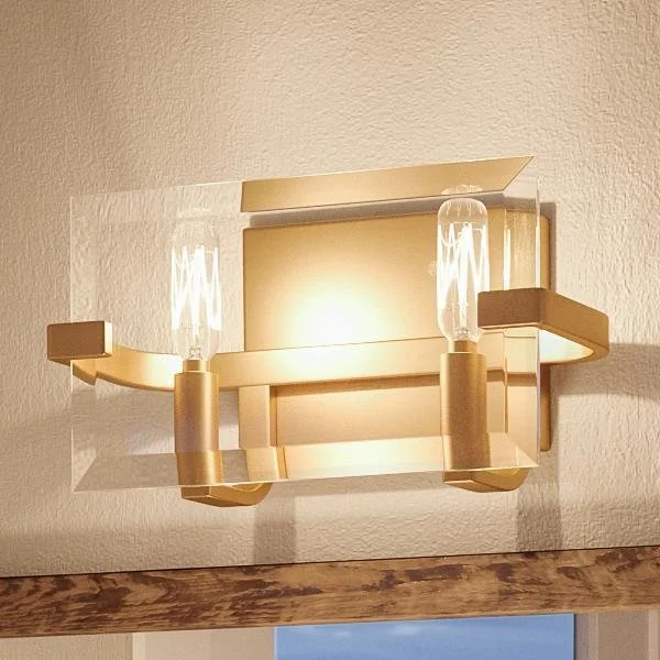 Industrial Lighting for Textile MillsUHP2137 Contemporary Bathroom Vanity Light, 6.38"H x 16.75"W, Brushed Bronze Finish, Sevilla Collection Industrial Lighting for Textile MillsUHP2137 Contemporary Bathroom Vanity Light, 6.38"H x 16.75"W, Brushed Bronze Finish, Sevilla Collection
