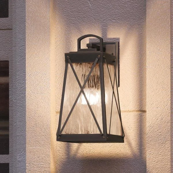 Corrosion - Resistant Industrial Lighting for Coastal FactoriesUHP1052 English Country Outdoor Wall Light, 15-3/4"H x 8-3/8"W, Olde Bronze Finish, Saint Paul Collection Corrosion - Resistant Industrial Lighting for Coastal FactoriesUHP1052 English Country Outdoor Wall Light, 15-3/4"H x 8-3/8"W, Olde Bronze Finish, Saint Paul Collection