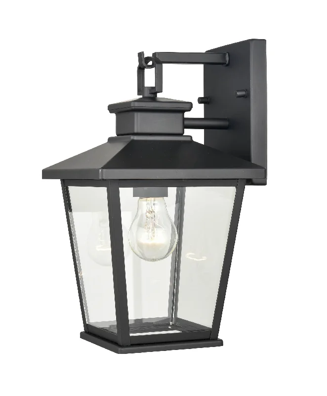 High - Bay LED Industrial Lighting for WarehousesBellmon Outdoor Wall Sconce - Powder Coat Black - Clear Glass - 8.125in. Extension - E26 Medium Base High - Bay LED Industrial Lighting for WarehousesBellmon Outdoor Wall Sconce - Powder Coat Black - Clear Glass - 8.125in. Extension - E26 Medium Base