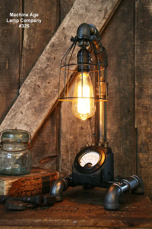 Industrial Lighting with High CRI (Color Rendering Index) for True Color PerceptionSteampunk Lamp, Industrial Power Meter #325 - SOLD Industrial Lighting with High CRI (Color Rendering Index) for True Color PerceptionSteampunk Lamp, Industrial Power Meter #325 - SOLD