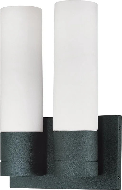 Nuvo Lighting 60-2939 Link Collection Two Light Wall Sconce in Textured Black Finish Nuvo Lighting 60-2939 Link Collection Two Light Wall Sconce in Textured Black Finish