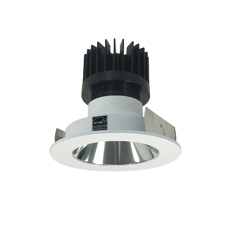 String Lights for Outdoor Dining AreasNora Lighting NIO-4RNDC27XCMPW/HL 4" Iolite LED Round Reflector, 1500lm/2000lm/2500lm (varies by housing), 2700K - Clear / Matte Powder White