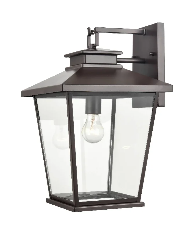 Industrial Lighting for Woodworking FactoriesBellmon Outdoor Wall Sconce - Powder Coat Bronze - Clear Glass - 11.75in. Extension - E26 Medium Base Industrial Lighting for Woodworking FactoriesBellmon Outdoor Wall Sconce - Powder Coat Bronze - Clear Glass - 11.75in. Extension - E26 Medium Base