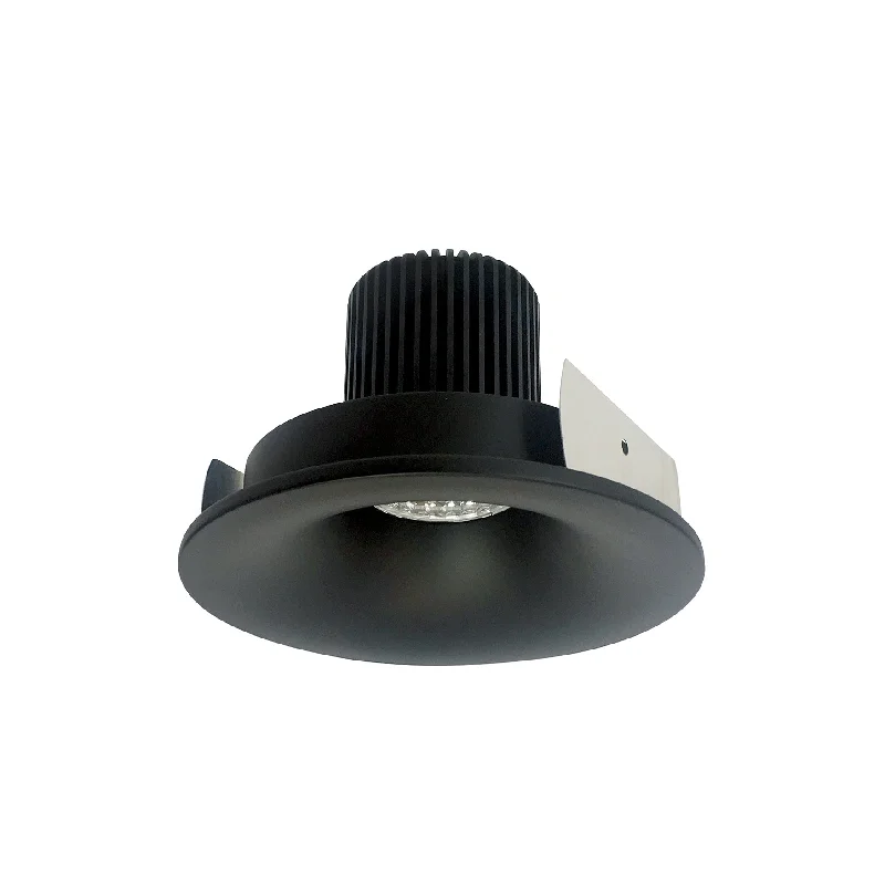 String Lights with Edison Bulbs for Rustic AmbianceNora Lighting NIO-4RNB30XBB/10 4" Iolite LED Round Bullnose, 1000lm / 14W, 3000K - Black