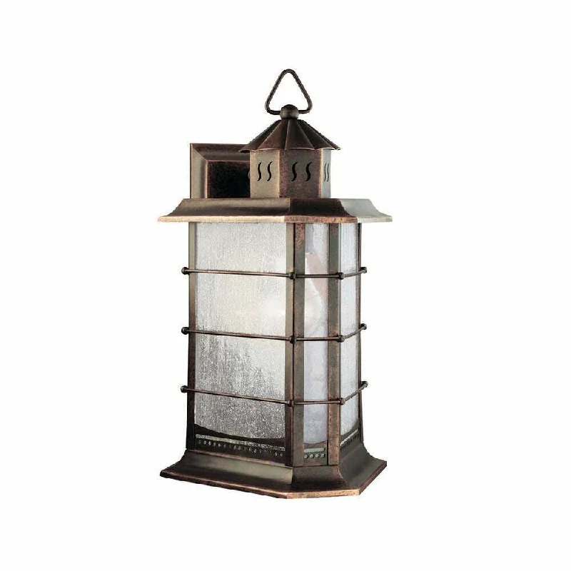 Aztec 39345 By Kichler Lighting One Light Outdoor Wall Lantern in Distressed Solid Brass Finish Aztec 39345 By Kichler Lighting One Light Outdoor Wall Lantern in Distressed Solid Brass Finish