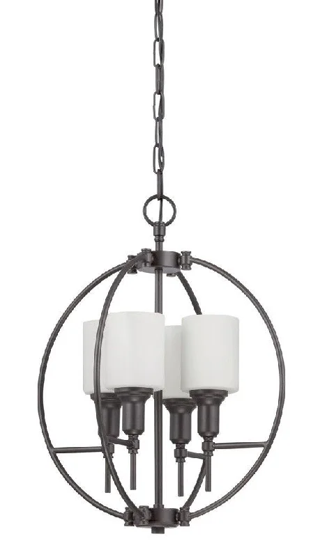 Craftmade Lighting 37234 ESP Meridian Collection Four Light Pendant Chandelier in Espresso Finish