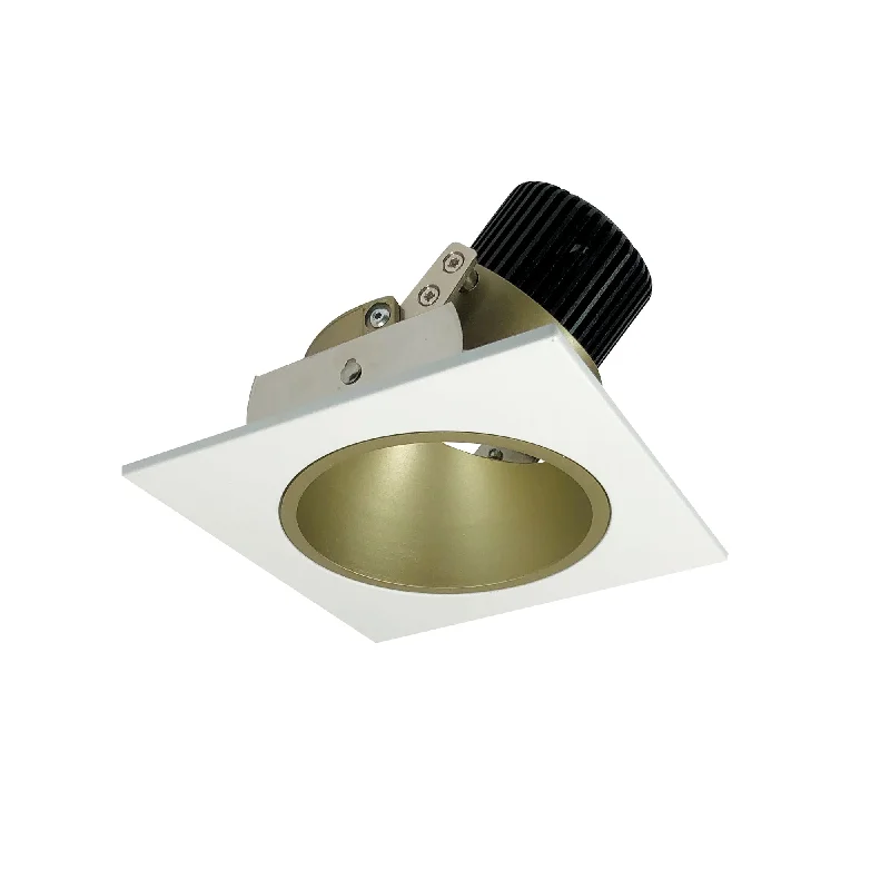 String Lights with Clear Bulbs for a Classic LookNora Lighting NIO-4SD27XCHMPW/10 4" Iolite LED Square Adjustable Reflector With Round Aperture, 1000lm / 14W, 2700K - Champagne Haze Reflector / Matte Powder White Flange