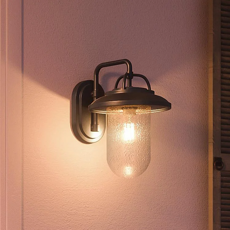 Industrial Lighting for Pharmaceutical ManufacturingUHP1142 Modern Farmhouse Farmhouse Outdoor Wall Light, 14-3/8" x 10", Black Finish, Murcia Collection Industrial Lighting for Pharmaceutical ManufacturingUHP1142 Modern Farmhouse Farmhouse Outdoor Wall Light, 14-3/8" x 10", Black Finish, Murcia Collection