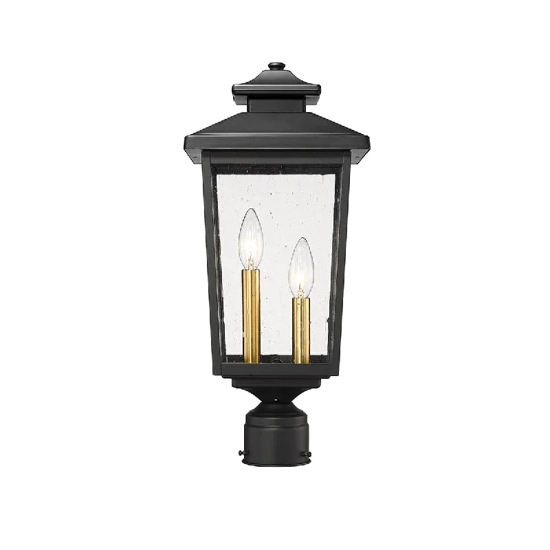Dust - Resistant Industrial Lighting for Dirty WorkspacesEldrick Outdoor Post Top Lantern - Powder Coat Black - Clear Seeded Glass - 8.3in. Diameter - E12 Candelabra Base Dust - Resistant Industrial Lighting for Dirty WorkspacesEldrick Outdoor Post Top Lantern - Powder Coat Black - Clear Seeded Glass - 8.3in. Diameter - E12 Candelabra Base