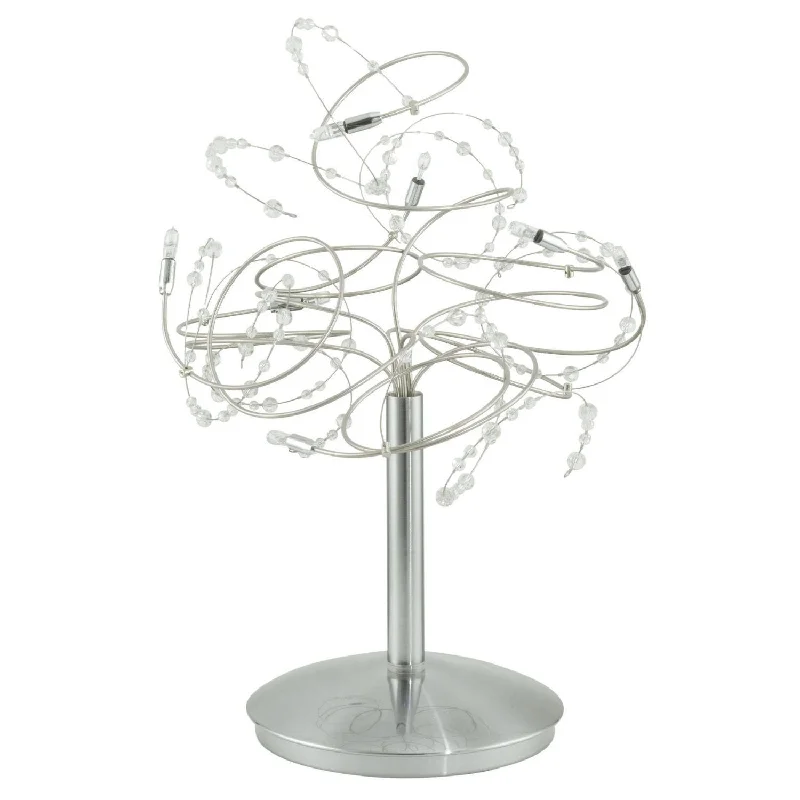 Eglo Lighting 86908A Figaro Collection Seven Light Table Lamp in Chrome Finish