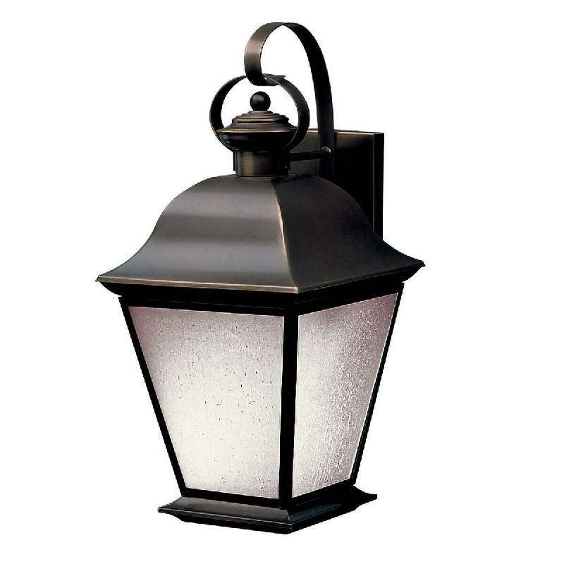 Kichler Lighting 10909OZ-LED Mount Vernon Collection One Light LED Exterior Outdoor Wall Lantern in Olde Bronze Finish Kichler Lighting 10909OZ-LED Mount Vernon Collection One Light LED Exterior Outdoor Wall Lantern in Olde Bronze Finish
