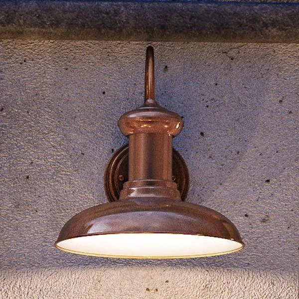 Industrial Lighting for Textile MillsUHP1026 Luxe Industrial Chic Outdoor Wall Light, 12.375"H x 12"W, Solid Copper Finish, Palermo Collection Industrial Lighting for Textile MillsUHP1026 Luxe Industrial Chic Outdoor Wall Light, 12.375"H x 12"W, Solid Copper Finish, Palermo Collection