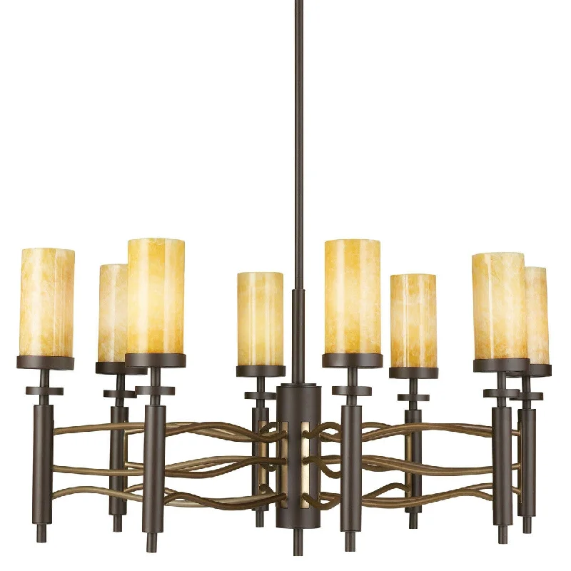 Kichler Lighting 42187OZ Eight Light Millry Collection Hanging Chandelier in Olde Bronze Finish Kichler Lighting 42187OZ Eight Light Millry Collection Hanging Chandelier in Olde Bronze Finish