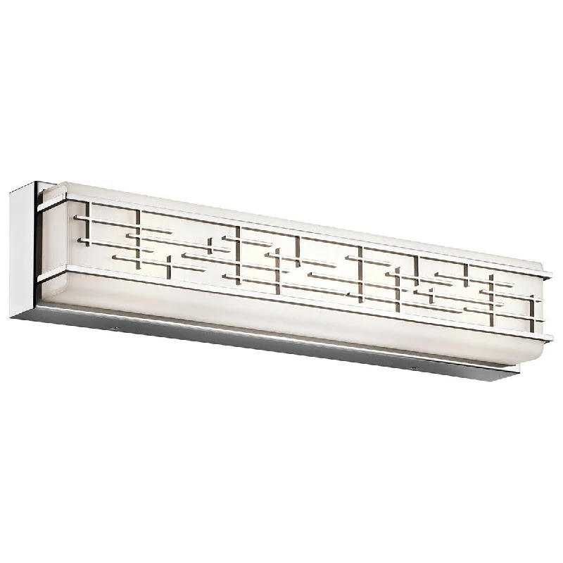 Kichler Lighting 45830CHLED Zolon Collection LED Bath Vanity Wall Mount in Polished Chrome Finish Kichler Lighting 45830CHLED Zolon Collection LED Bath Vanity Wall Mount in Polished Chrome Finish