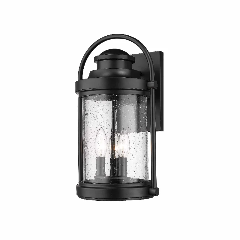 Color - Tunable Industrial Lighting for Special ApplicationsLivingston Outdoor Wall Sconce - Powder Coat Black - Clear Seeded Glass - 9.25in. Extension - E12 Candelabra Base Color - Tunable Industrial Lighting for Special ApplicationsLivingston Outdoor Wall Sconce - Powder Coat Black - Clear Seeded Glass - 9.25in. Extension - E12 Candelabra Base