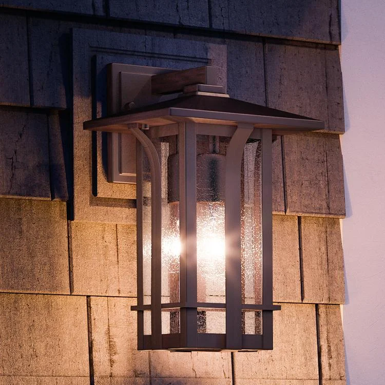 Waterproof Industrial Lighting for Wet AreasUHP1153 Craftsman Outdoor Wall Light, 16" x 9", Olde Bronze Finish, Essen Collection Waterproof Industrial Lighting for Wet AreasUHP1153 Craftsman Outdoor Wall Light, 16" x 9", Olde Bronze Finish, Essen Collection