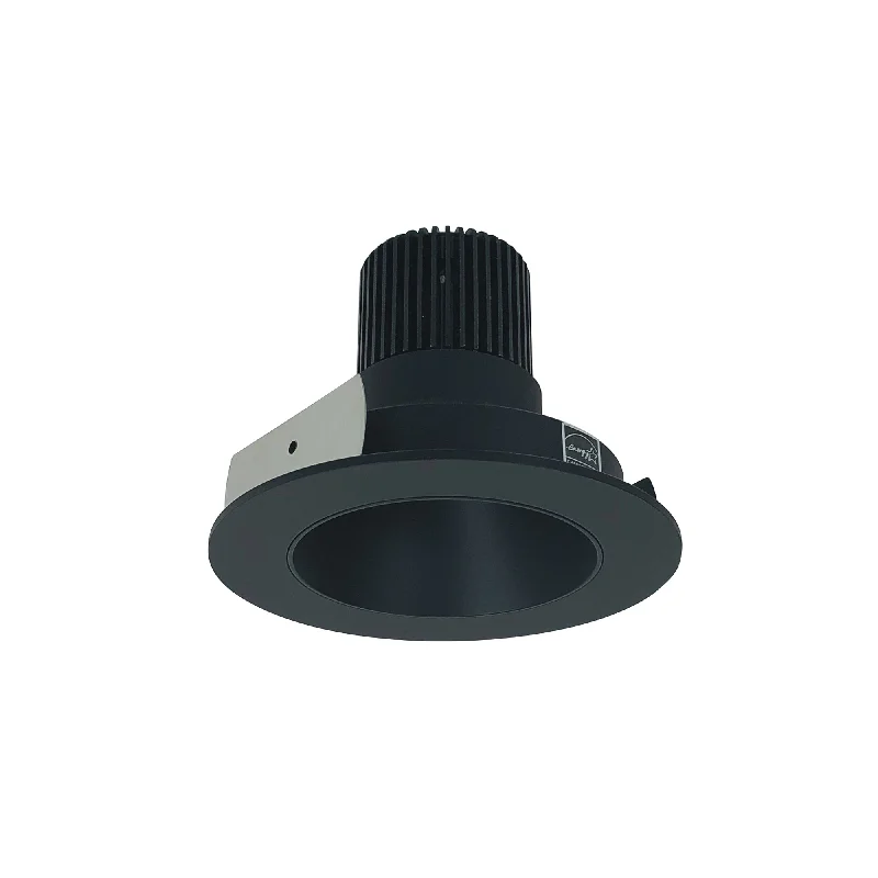 String Lights for Seasonal Decorations (Spring, Fall, etc.)Nora Lighting NIO-4RNDC50XBB/10 4" Iolite LED Round Reflector, 1000lm / 14W, 5000K - Black Reflector / Black Flange