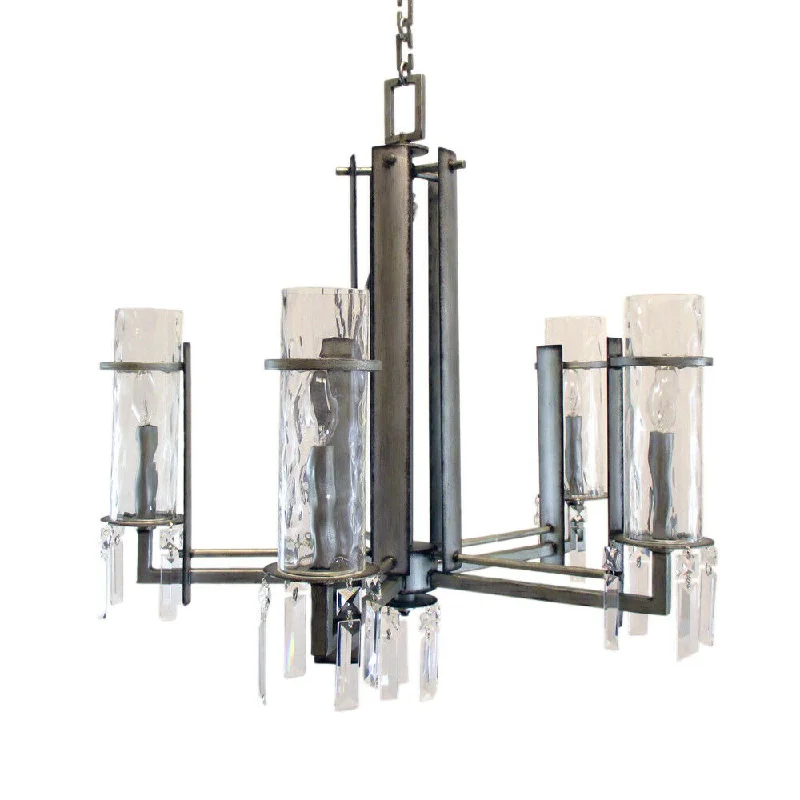 Kalco Lighting 2659 SV Ashmore Collection Five Light Chandelier in Aged Silver Finish Kalco Lighting 2659 SV Ashmore Collection Five Light Chandelier in Aged Silver Finish