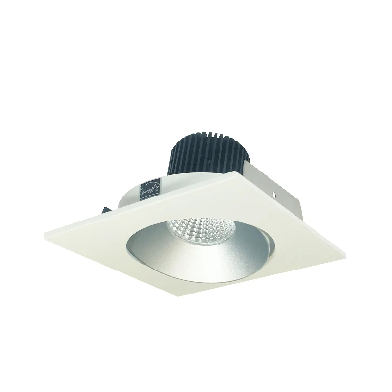 Battery - Operated String Lights for Indoor UseNora Lighting NIO-4SCCDXHW 4" Iolite LED Square Adjustable Cone Reflector, 800lm / 14W, Comfort Dim - Haze Reflector / White Flange