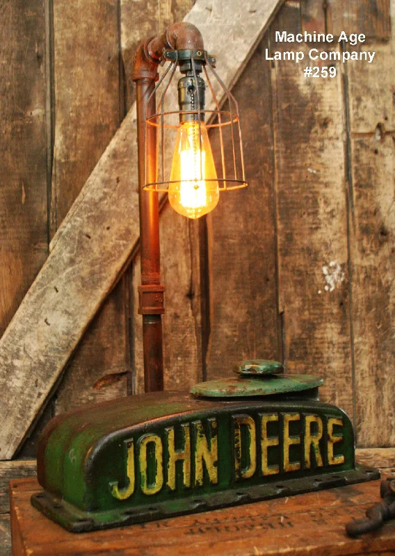 Industrial Emergency Lighting for Safety in FactoriesSteampunk Industrial Lamp, Antique John Deere Farm Tractor B - #259 Industrial Emergency Lighting for Safety in FactoriesSteampunk Industrial Lamp, Antique John Deere Farm Tractor B - #259