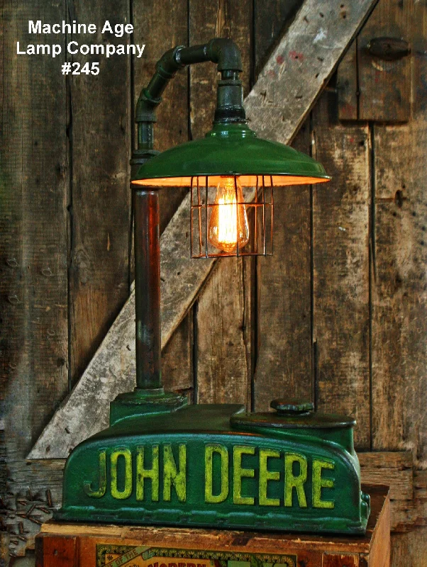 Industrial Lighting for Electronics ManufacturingSteampunk Industrial Lamp, John Deere Dash Farm Tractor #245 - SOLD Industrial Lighting for Electronics ManufacturingSteampunk Industrial Lamp, John Deere Dash Farm Tractor #245 - SOLD