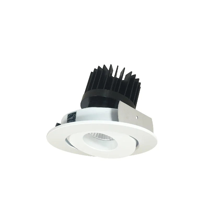 String Lights for Restaurant Outdoor SeatingNora Lighting NIO-4RG35XMPW/HL 4" Iolite LED Round Adjustable Gimbal, 1500lm/2000lm/2500lm (varies by housing), 3500K  - Matte Powder White